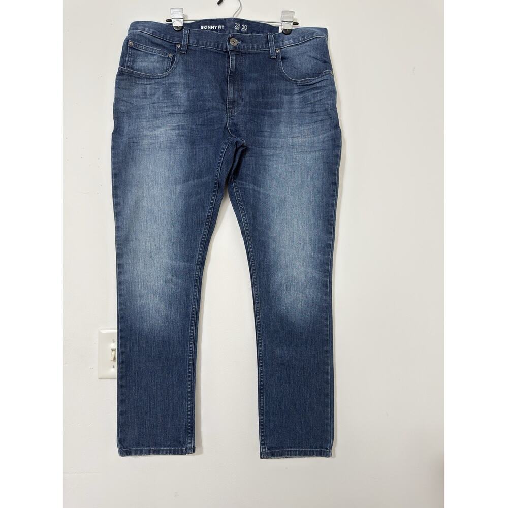 NWT I.N.C. International Concepts Jeans Skinny Stretch Mid-Rise Blue Size 38x30